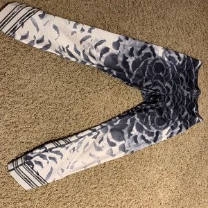 Lululemon Angel Wing pattern stretch pants.